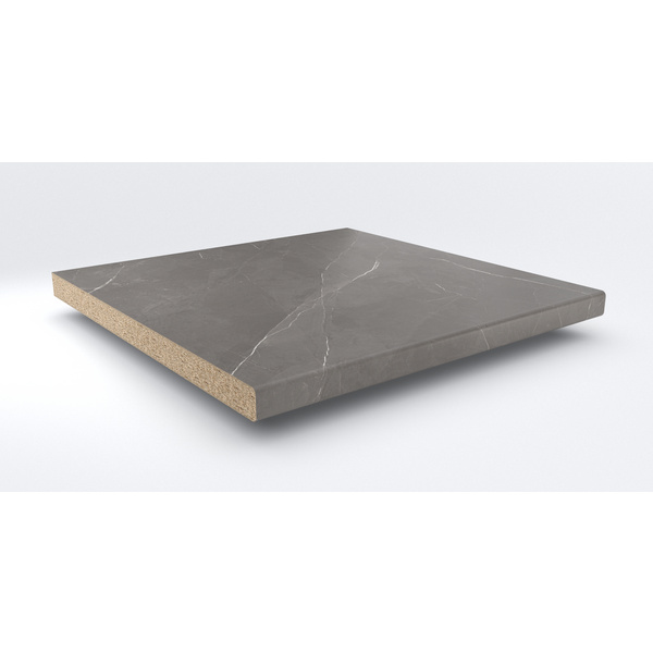 Küchenarbeitsplatte AF 40/133 eins. gerundet 4100x900mm MA424 Si marmor como