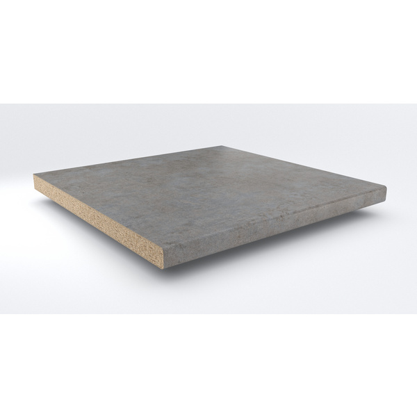 Küchenarbeitsplatte AF 40/133 eins. gerundet 4100x600mm TH487 Si cosmo