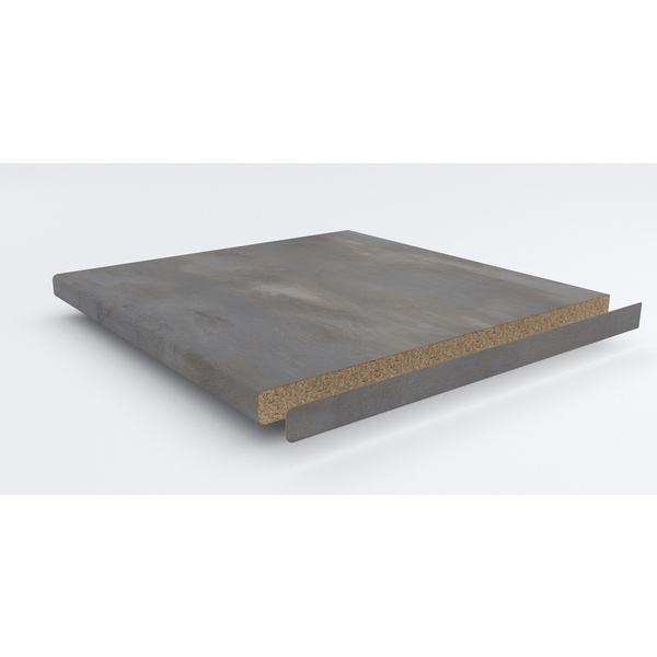 Schichtstoff Kante 4100mm AP3413 Urban silber abstrakt