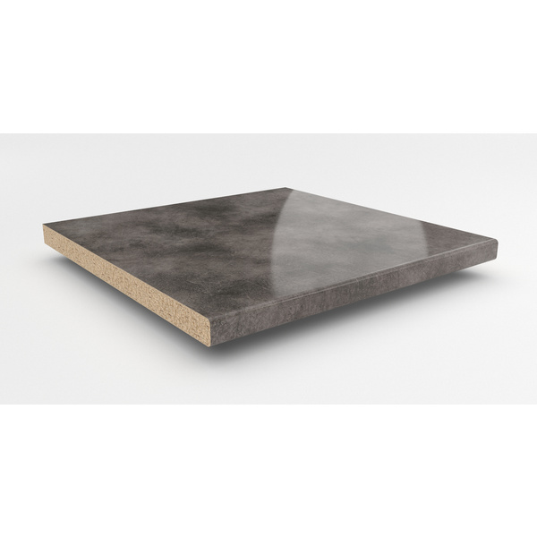 Küchenarbeitsplatte AF 40/133 eins. gerundet 3050x600mm BN441 Si copperfield