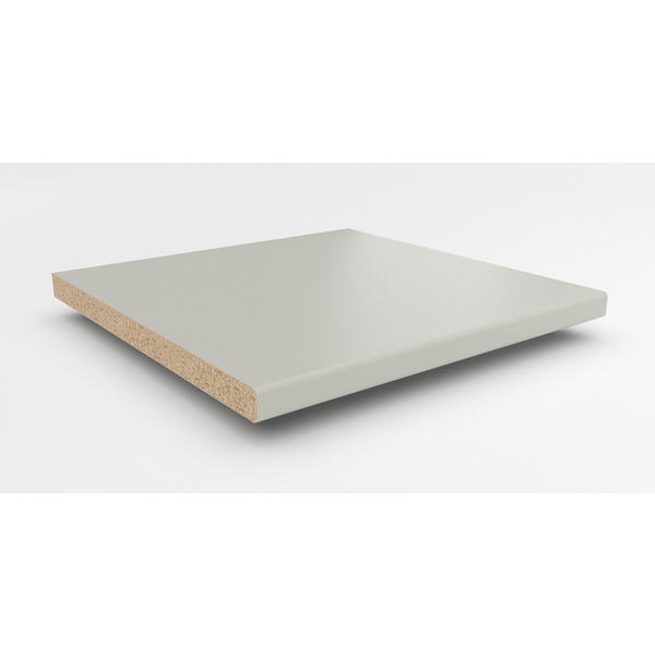 Küchenarbeitsplatte AF 40/133 eins. gerundet 3050x600mm A402 C hellgrau