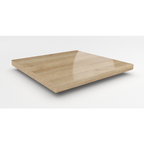 Küchenarbeitsplatte AF 40/133 eins. gerundet 3050x600mm EiL320 Si lago eiche hell