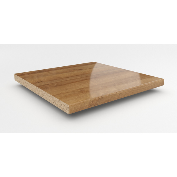 Küchenarbeitsplatte AF 40/133 eins. gerundet 3050x600mm EiL730 Si lago eiche dunkel
