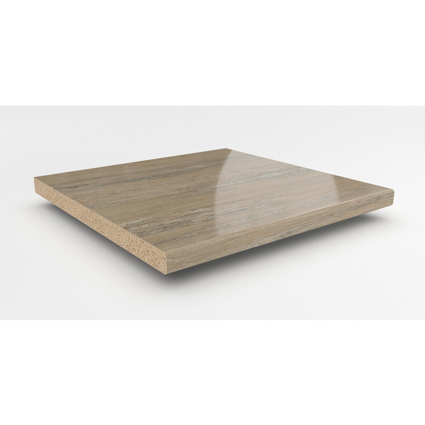 Küchenarbeitsplatte AF 40/133 eins. gerundet 3050x600mm M372 Si marmor medusa beige