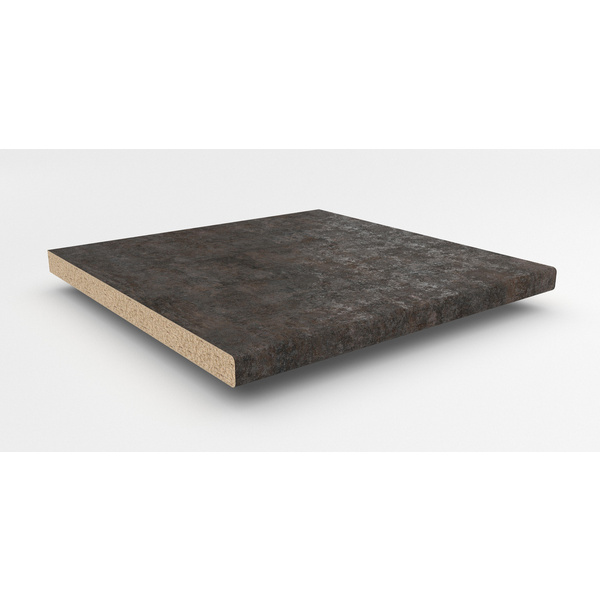 Küchenarbeitsplatte AF 40/133 eins. gerundet 3050x900mm ME873 Ce metall versicolour