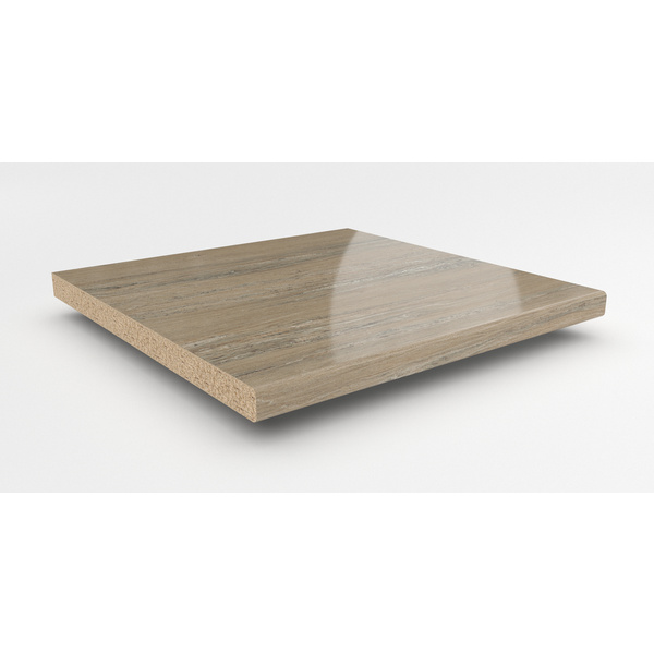 Küchenarbeitsplatte AF 40/133 eins. gerundet 3050x1200mm M372 Si marmor medusa beige