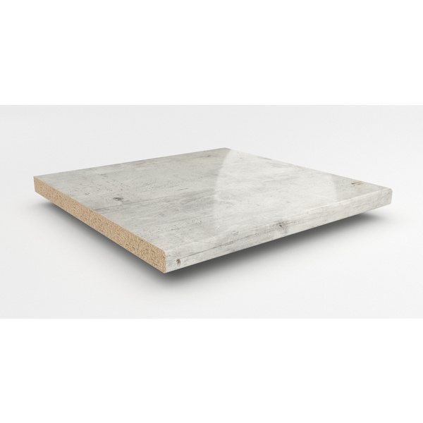 Küchenarbeitsplatte AF 30/133 eins. gerundet 3050x600mm BN230 Si beton weiß