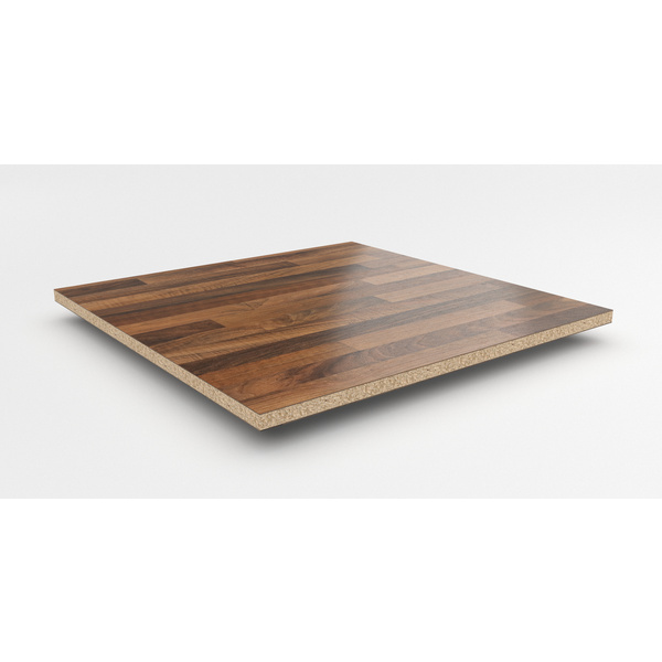 Verbundelement A/A 3050x1310mm Typ Span P2 NU742 PoF nussbaum butcherblock hell 14,4mm stark