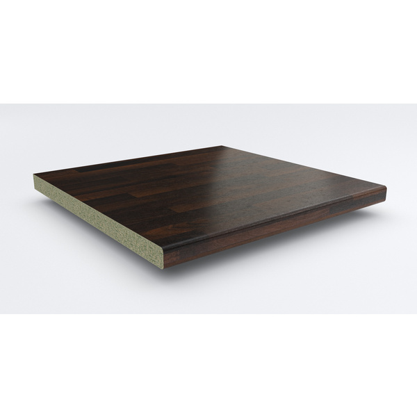 Küchenarbeitsplatte AF 40/133 Hydro eins. gerundet 4100x900mm BBL714 PoF noce butcherblock