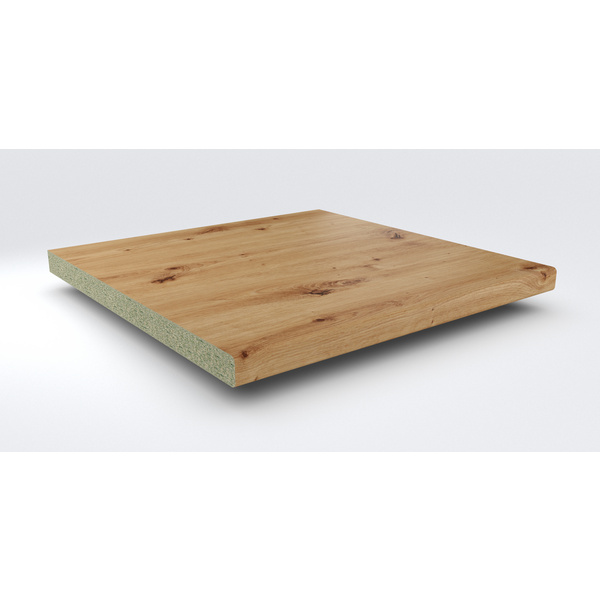 Küchenarbeitsplatte AF 40/133 Hydro eins. gerundet 4100x650mm Ei793 Sev artis eiche