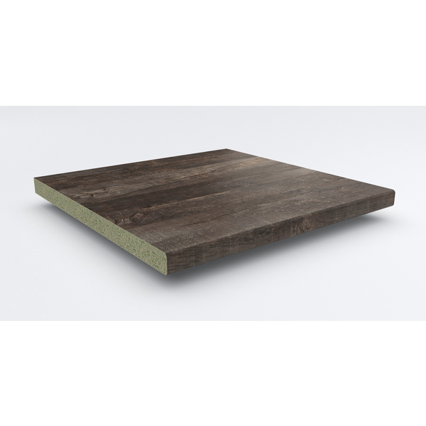 Küchenarbeitsplatte AF 40/133 Hydro eins. gerundet 4100x650mm EiW713 Sev santiago eiche