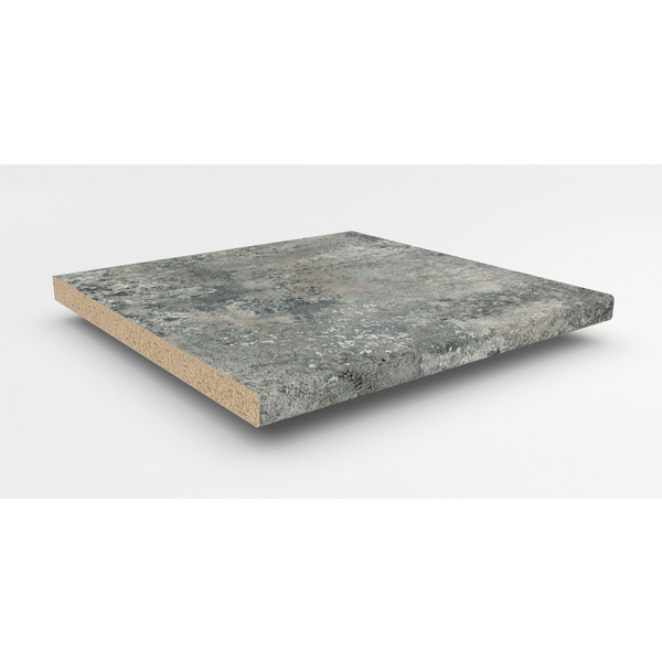 Küchenarbeitsplatte AF 40/133 eins. gerundet 3050x600mm JK583 Ce jurakalk grün-grau
