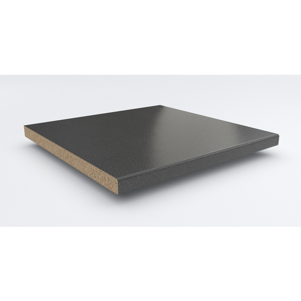 Küchenarbeitsplatte AF 40/133 eins. gerundet 4100x600mm RS414 C multicolour anthrazit