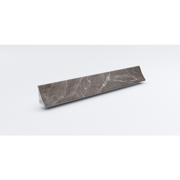 Wandanschlussprofil WAP-Plus 590mm SL120 Pat marmor marquina braun-grau