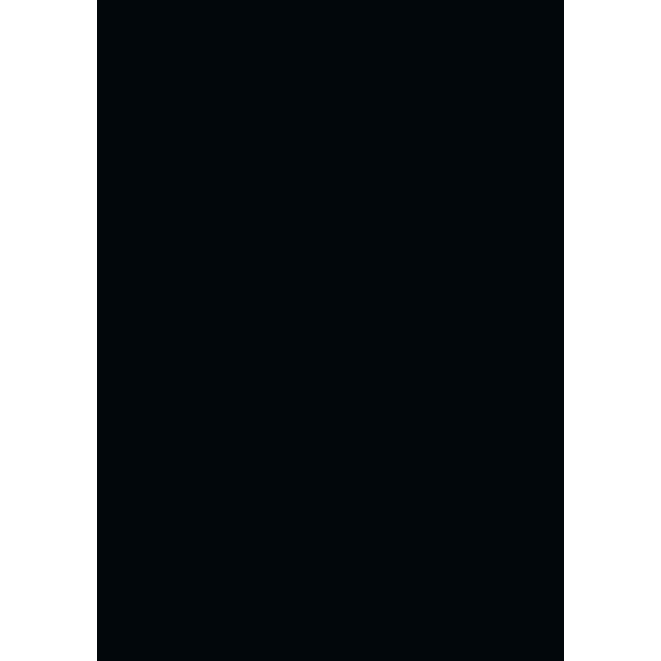 Küchenarbeitsplatte AF 40/133 eins. gerundet 5200x600mm A1 C schwarz
