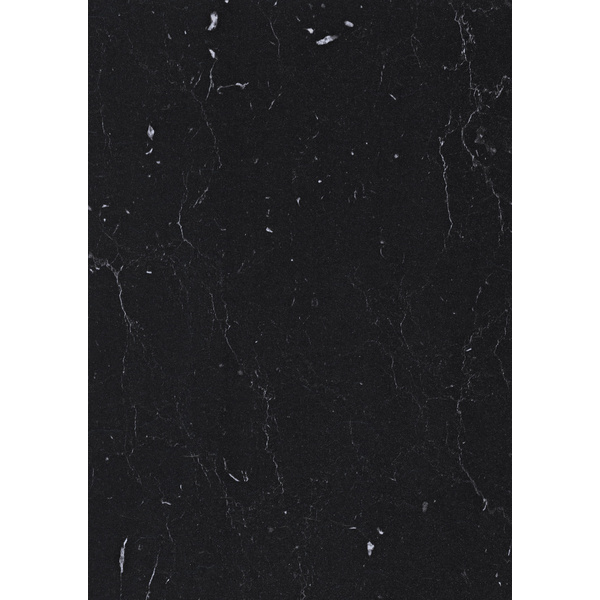 Küchenarbeitsplatte AF 40/133 eins. gerundet 3050x600mm BN112 Si marmor marquina kaviar grau