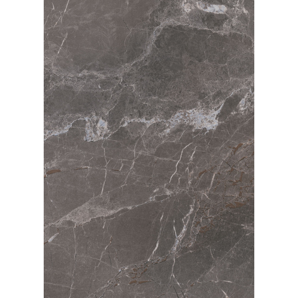Küchenarbeitsplatte AF 40/133 eins. gerundet 3050x600mm SL120 Pat marmor marquina braun-grau