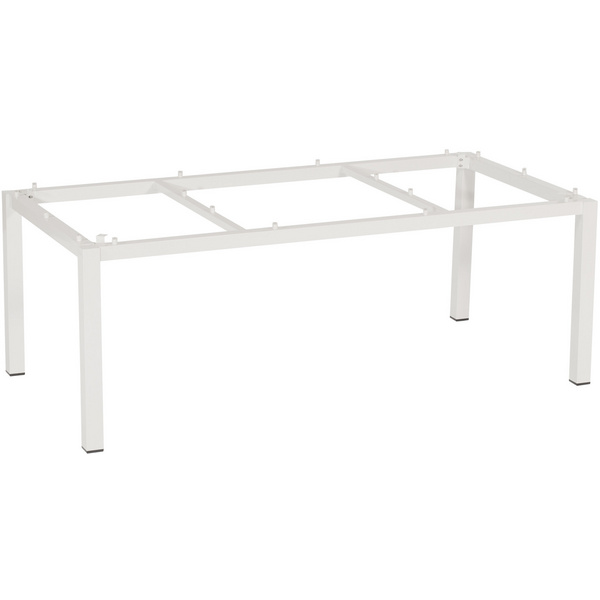 Aluminium-Tischgestell Base Alu Pulverbeschichtet weiß 200x100 cm