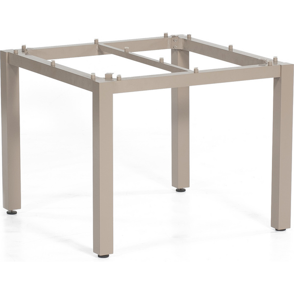 Aluminium-Tischgestell Base Alu Pulverbeschichtet champagner 90x90 cm