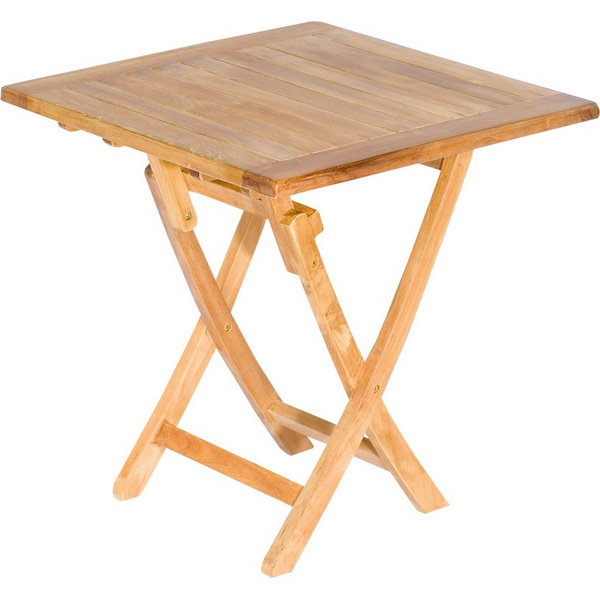 Klapptisch "Perth" 80x80cm Teakholz natur