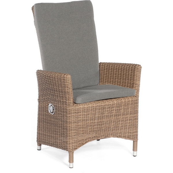 Sessel Solares PE Kunststoffgeflecht rustic-stream Aluminiumgestell 1 Sitzer