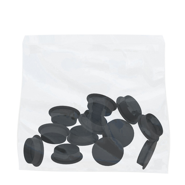 Stopfen Schraublöcher Klemmpf. anthr. 5x5x0,5cm