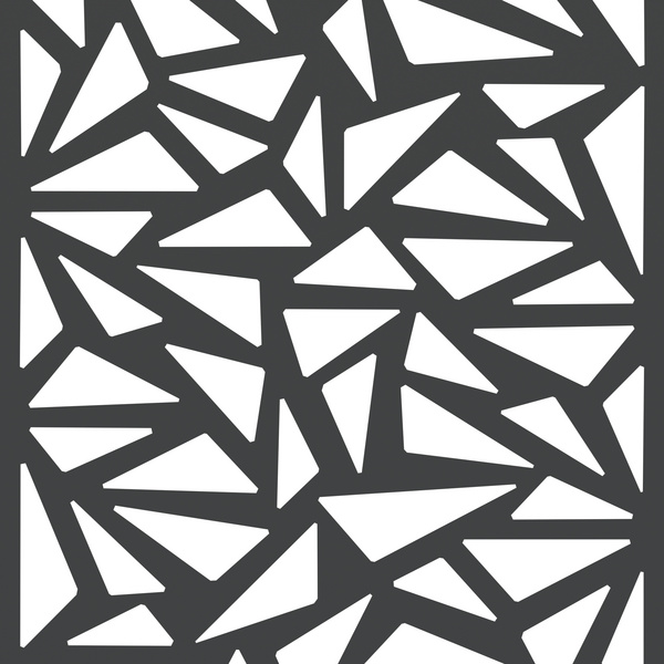 SYSTEM Dekorgitter Trigon anthrazit 0,15x60x90cm