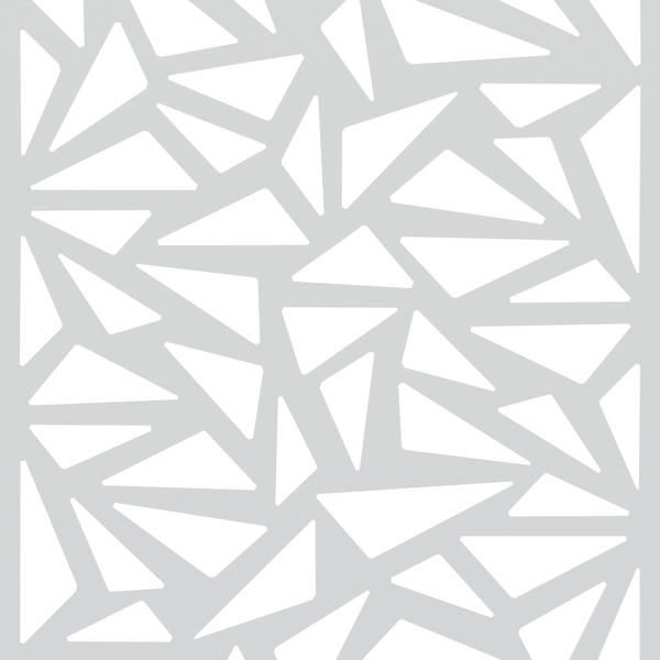 SYSTEM Dekorgitter Trigon weiß 0,15x60x90cm