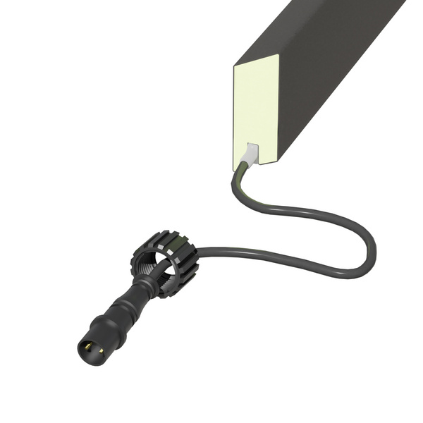 SYSTEM Rhombus Lichtleiste anthrazit 179x2x6cm