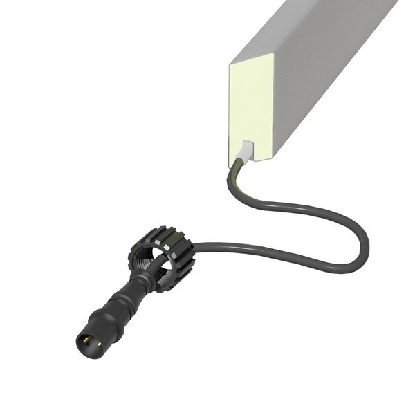 SYSTEM Rhombus Lichtleiste silber 179x2x6cm