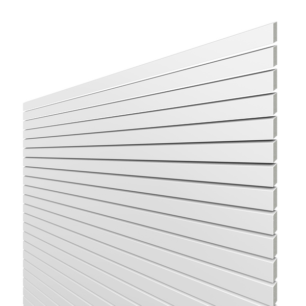 Sichtschutzzaun Aluminium Weiß "SYSTEM RHOMBUS"