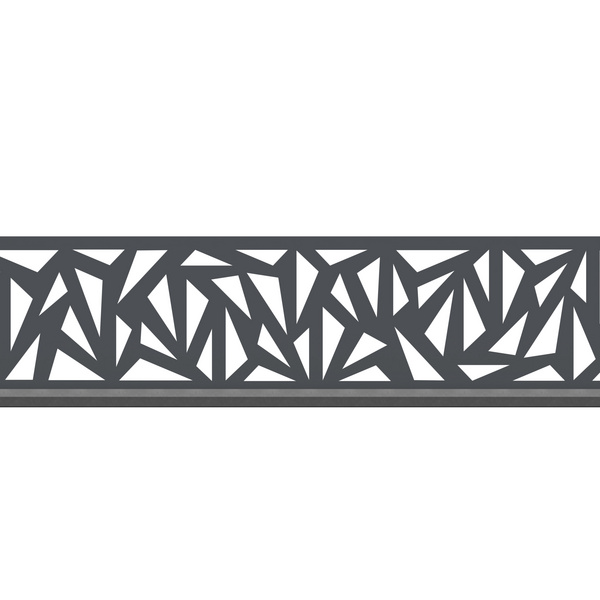 SYSTEM Dekorprofil Trigon anthrazit flach 0,15x236,5x15cm