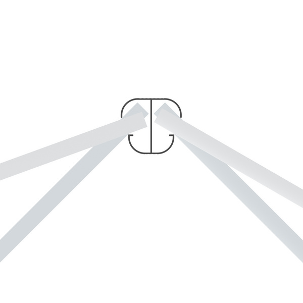 SYSTEM Eckpfosten basic anthrazit zum aufschrauben 193x7x7cm