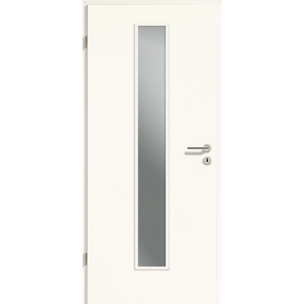Zimmertür CPL arctic weiß LA-1 Röhrenspan ohne Bodendichtung