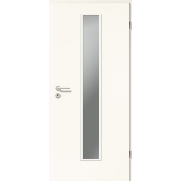 Zimmertür CPL arctic weiß LA-1 Röhrenspan ohne Bodendichtung