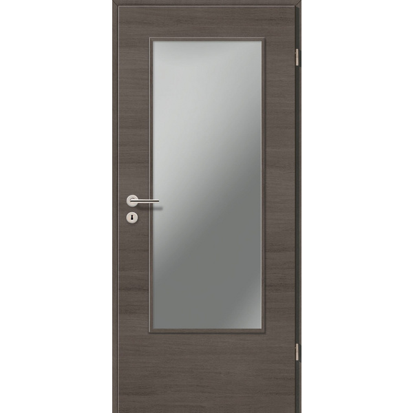 Zimmertür CPL pinie grau cross LA-DIN Röhrenspan ohne Bodendichtung