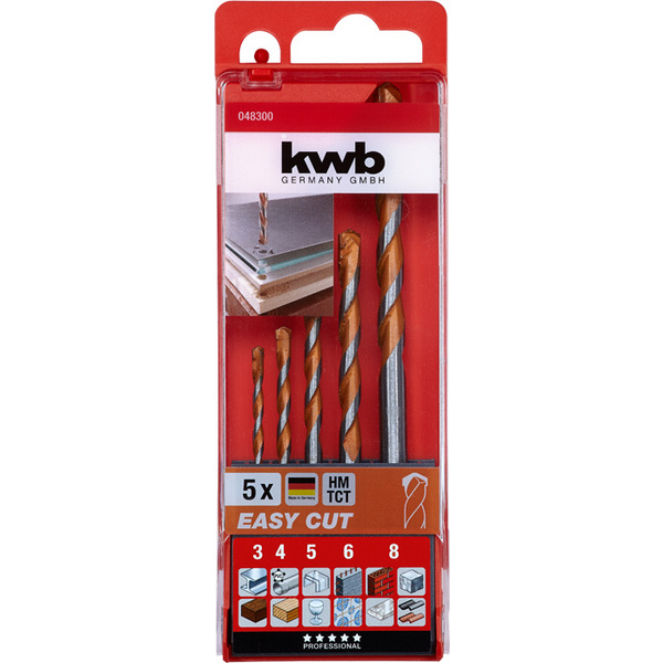 EASY CUT Allzweckbohrersatz, 5-teilig