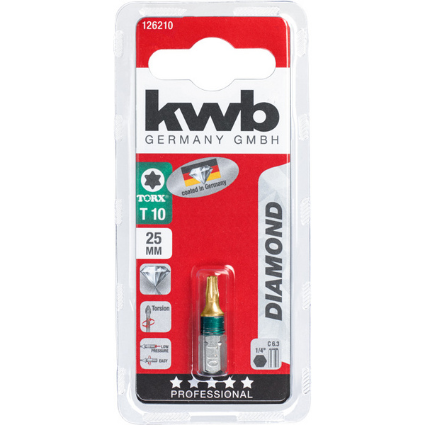 Bit 25mm Torx 10 Diamond SB