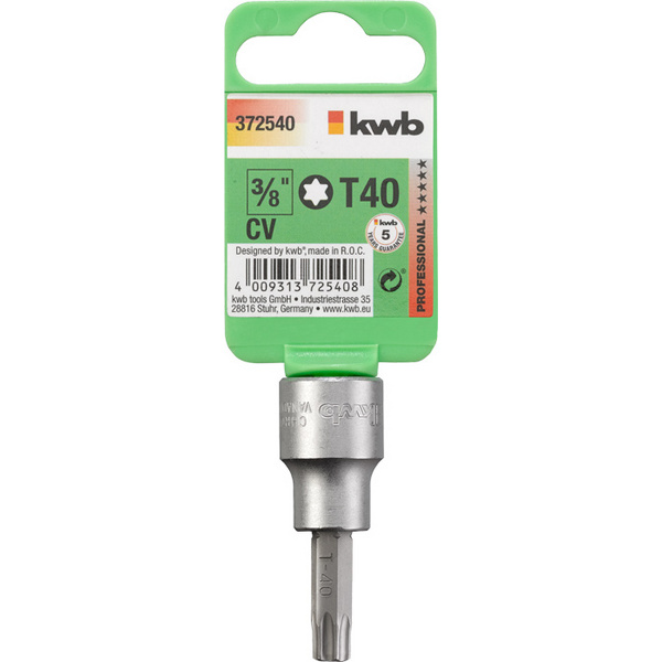 PROFI Steckschlüssel Bit Einsätze 3/8''xT40