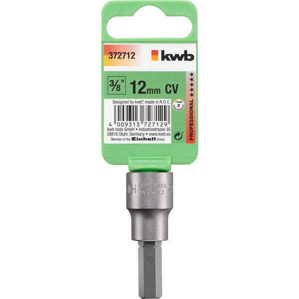 PROFI Steckschlüssel Bit Einsätze 3/8''x12mm SB