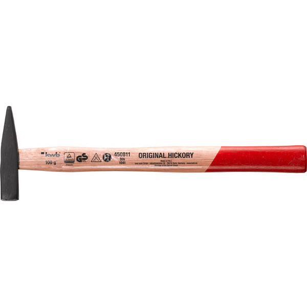 Schlosserhammer, Hickory Holzstiel 100g