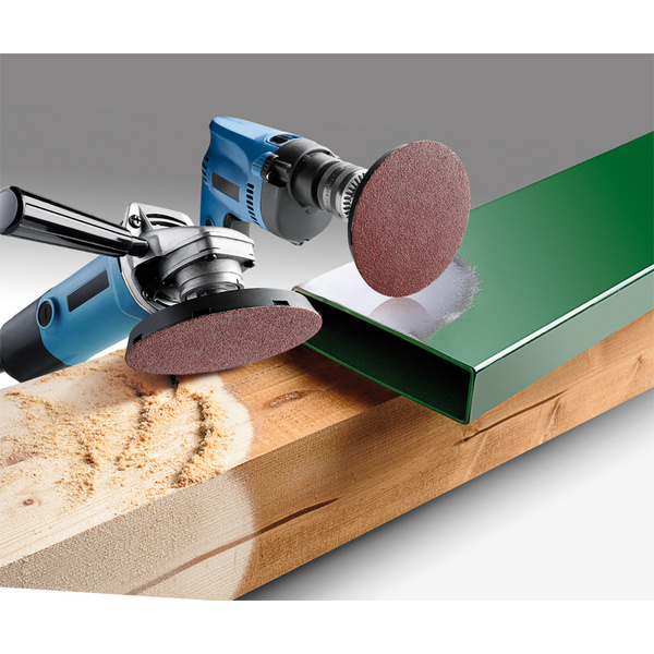 QUICK-STICK Schleifscheiben, HOLZ & METALL, Edelkorund, Ø 115mm, 80