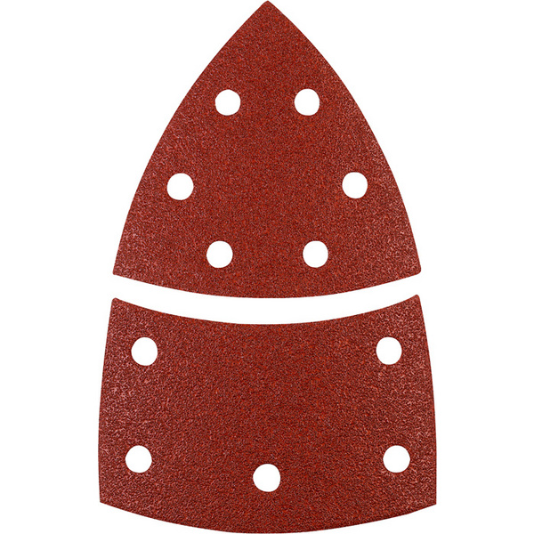 QUICK-STICK Schleifdreiecke, HOLZ & METALL, Edelkorund, 100x62, 93mm, 80