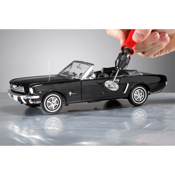 Drahtbürstensatz, 3-teilig, HSS Stahldraht, gewellt