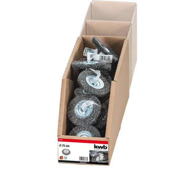 Scheibenbürste grob, HSS Stahldraht, gewellt, ø 75mm LS