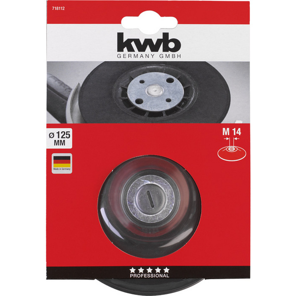 Stützteller für Winkelschleifer M14, 125