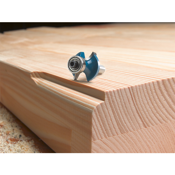 Abrundfräser HM, mit Anlaufkugellager, ø 25.7mm