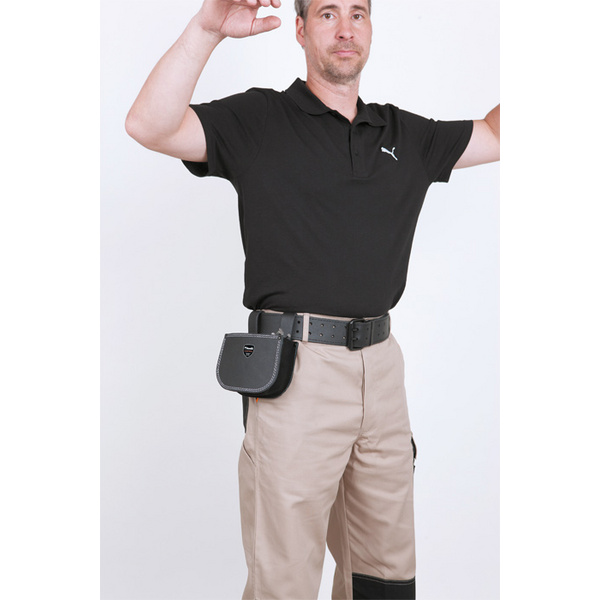 Nageltasche mit 1 Fach und Gürtelschlaufen Leder