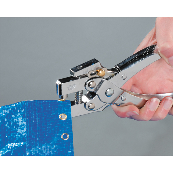 Loch- und Ösenzange mit 100 Ösen