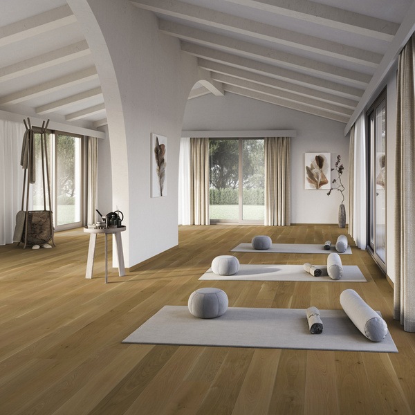 Parkett Eiche Natur Landhausdiele lackiert Flair - LIFE